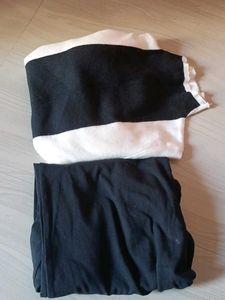 PACK OF 2 Stylish Black &amp; White Top
