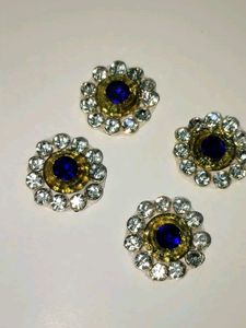 Patches Stone Jarkan Blue Ring Flower fancy 1