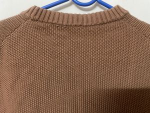 Cozy Brown Knit Vest