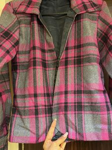Pink Plaid Jacket