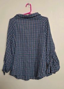 Blue aesthetic checked shirt 💙🩵