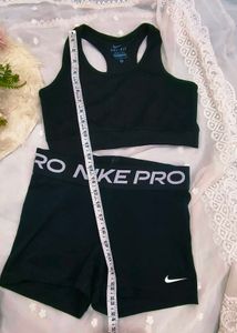 Nike Pro Sports Bra &amp; Shorts Set