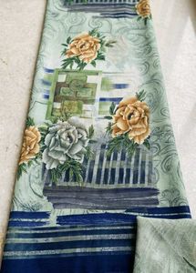 Elegant Floral Print Saree