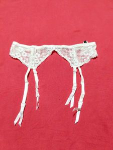 White Lace Garter Belt