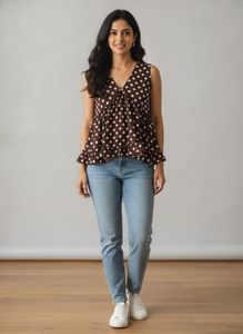 Chic Polka Dot Top