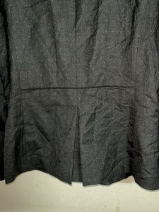 Chic Black Polka Dot Blazer
