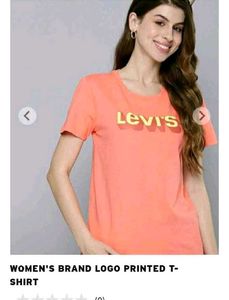 Levi's Women Coral Logo T-Shirt