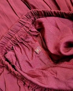 New Maroon Sharara Pant &amp; Shawl