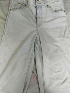On Sale H&amp;m Baggy Cotton Low Rise Jeans