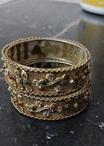 Elegant Multicolor Traditional Bangles Set