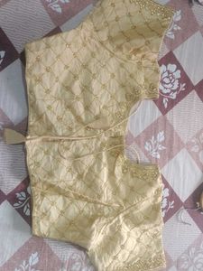 Embroidered Golden Blouse