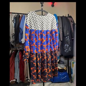 Polka Dot Floral Dress