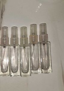 Set of 10 Empty Perfume Bottles