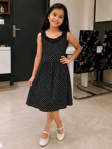 Midnight Polka Charm Dress