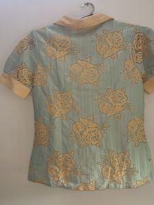 Vintage Floral Button-Up Shirt
