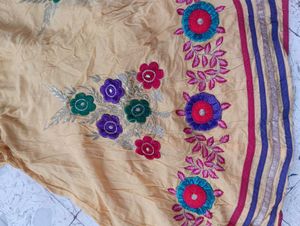 Beautiful Yellow Embroidered Kurta