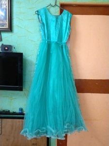Beautiful Teal Ethnic Gown