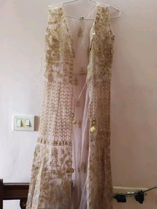Wedding Dress With Long Shrug