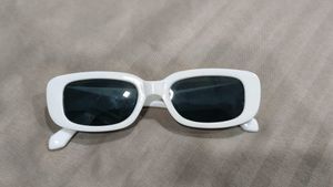 Retro White Frame Sunglasses