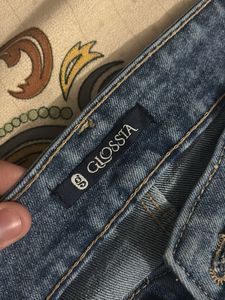 New blue denim jeans
