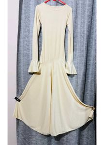 Elegant Cream Maxi Dress