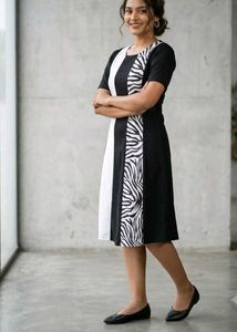 Stylish Zebra Print Dress