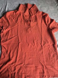 M&S Classic Orange Polo T-Shirt