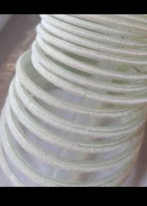 Sparkling White Bangles