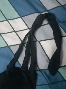 strapless Black Bandeau Bikini Top