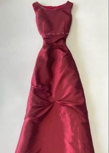 Elegant Red Embellished Gown