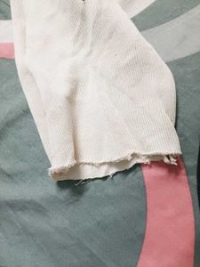 Cream Long Sleeve Top