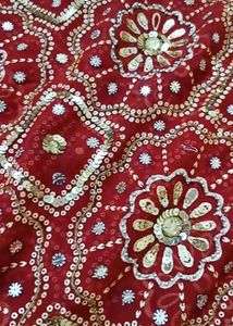 Jaipuri Bandhani Georgette Saree