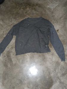 Chic Mesh Knit Sweater