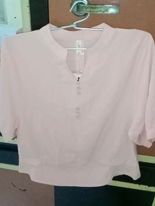 Peach Colour Long Sleeve Top With Tag