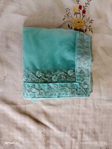 Mint Green Embroidered Lehenga
