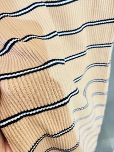 Ribbed Striped Mini Dress