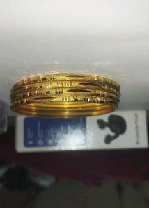 Gold Tone Bangle Set of 4