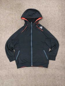 Adidas Black Zip Up Hoodie