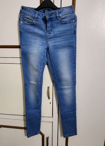 ONLY Blue Faded Skinny Jeans