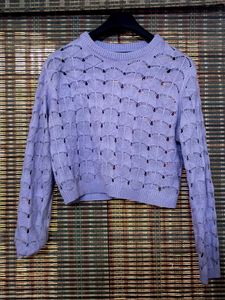 Cropped Knit Sweater