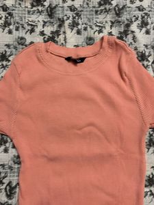 Ribbed Lettuce Hem Top