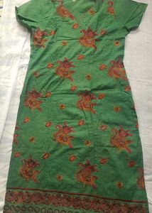 beautiful Green embroidered kurta