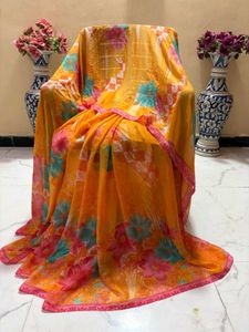 new Floral Print Saree