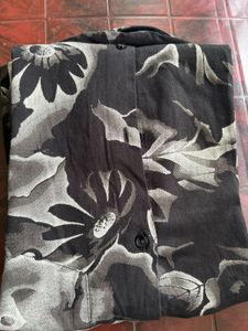 Stylish Black Floral Print Shirt