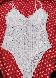White Lace  H&amp;MBodysuit