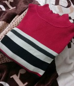 Striped Turtleneck Sweater