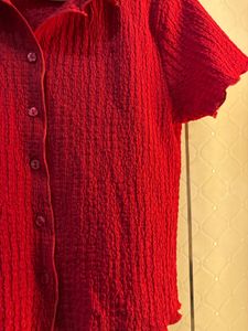 Ruby Crush Textured Top