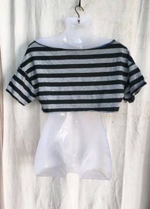 Striped Cropped T-Shirt
