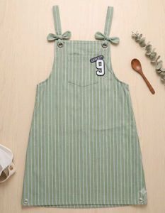 Green Striped Dangree dress