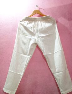JAIPUR VASTRA White Pant For Women, Size - L